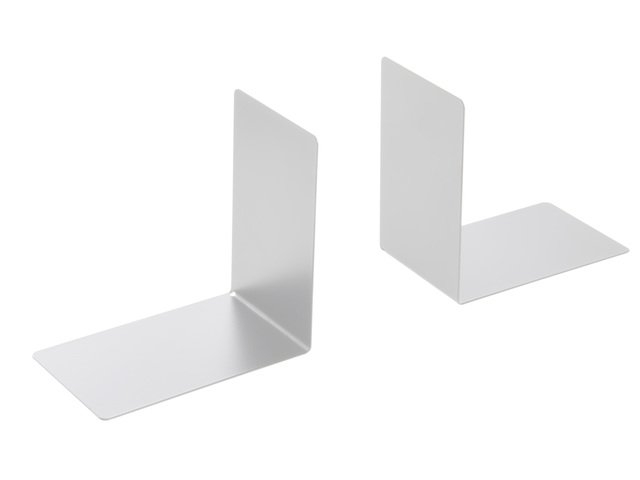 Fermalibri Westcott metallo grigio 2 pezzi 90x140x140mm