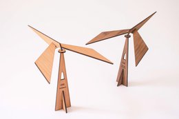 Regalo di Natale - Puzzle CHIL in faggio - Giostrina per uccelli in equilibrio
