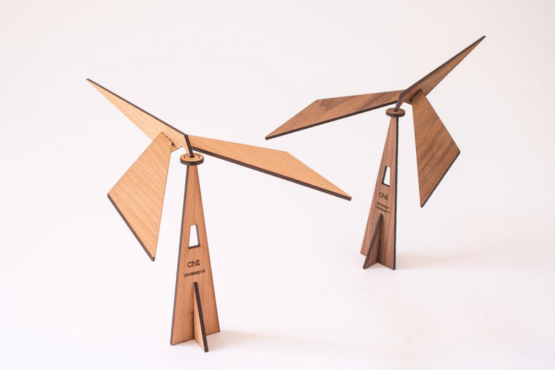 Cadeau de Noël - CHIL puzzle hêtre - mobile oiseau en équilibre