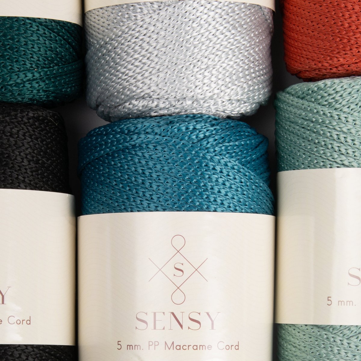 Cordoncino macramè Sensy Premium da 5 mm - 104 iarde, 100% poliestere