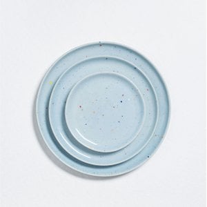 New Party Bread Plate 17cm Soft Blue