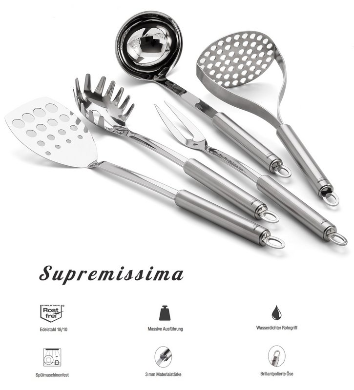 Citrus zester made of stainless steel, series Supremissima