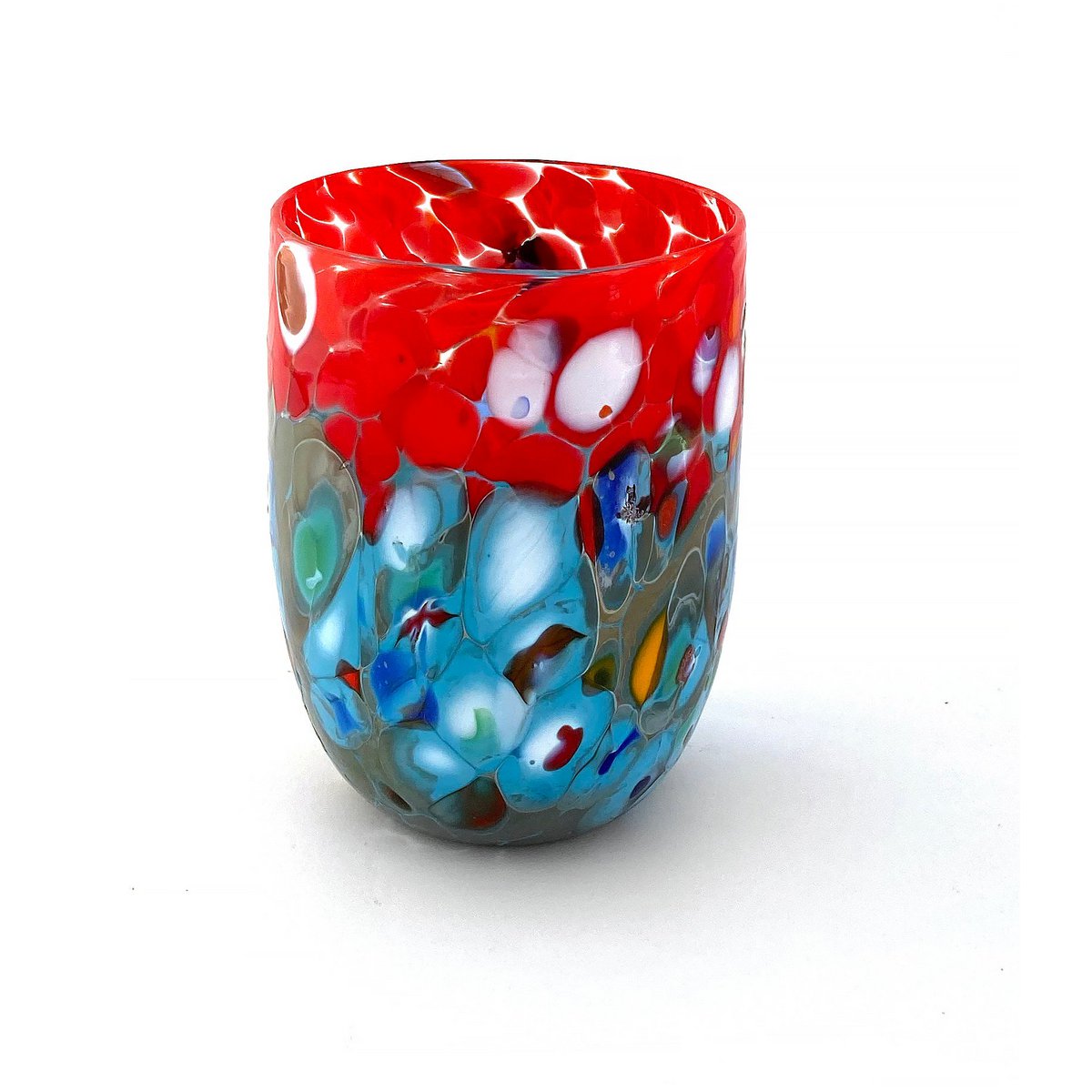 Veronese glass in Murano glass, made on the island of Murano, blow and handmade by Masters Vetrai - Special Edition - 380 ml.