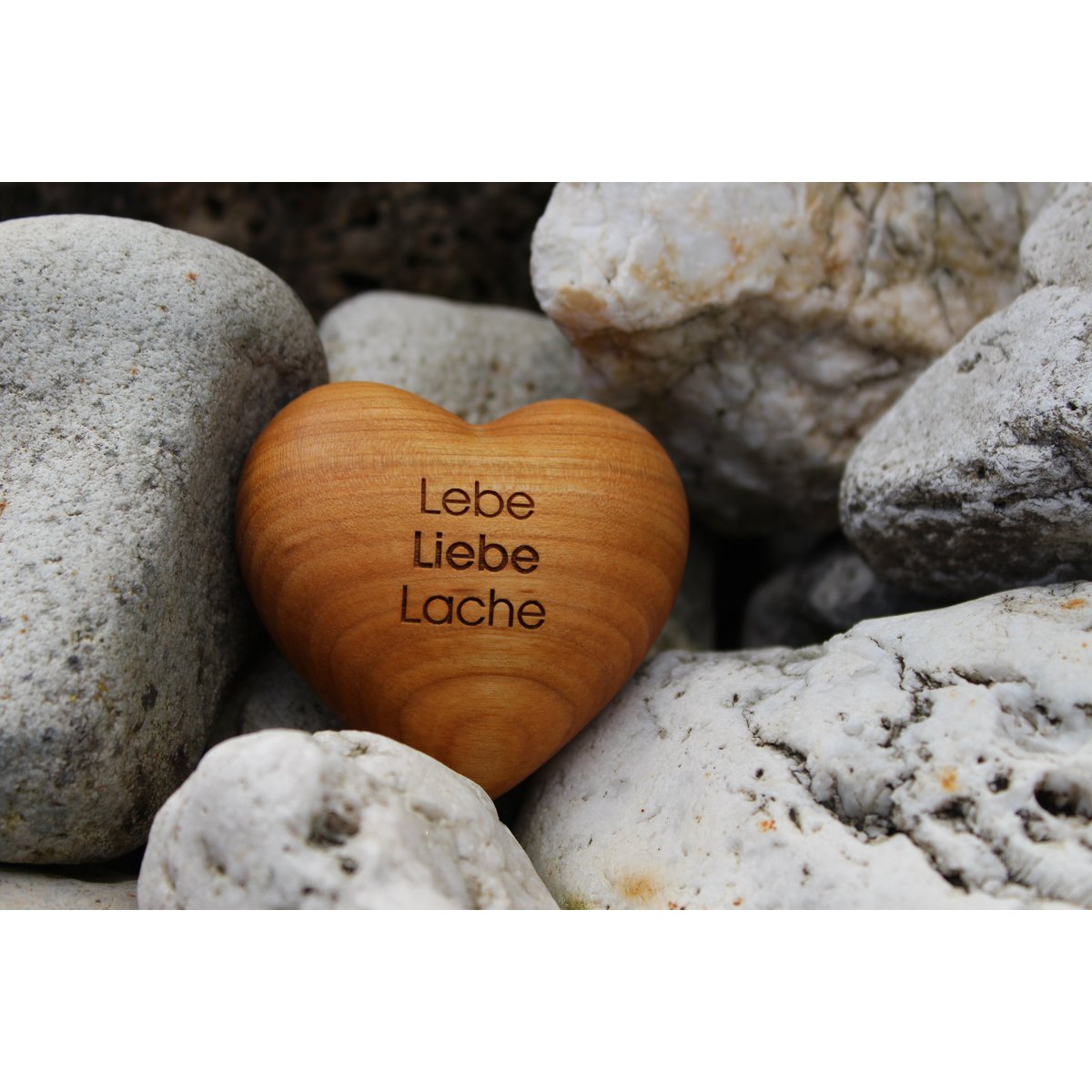 Thankgoods Houten Hart Leef, Liefde, Lach