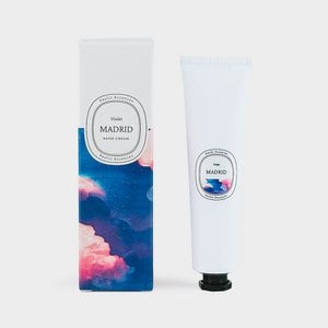 Natuurlijke handcrème. Violette geur. Madrid-collectie