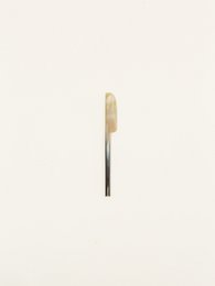 Set of 6 "Baguette" butter knife in marbled black horn