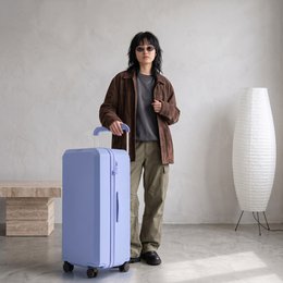 Maleta grande TELA 100 - Azul Cósmico