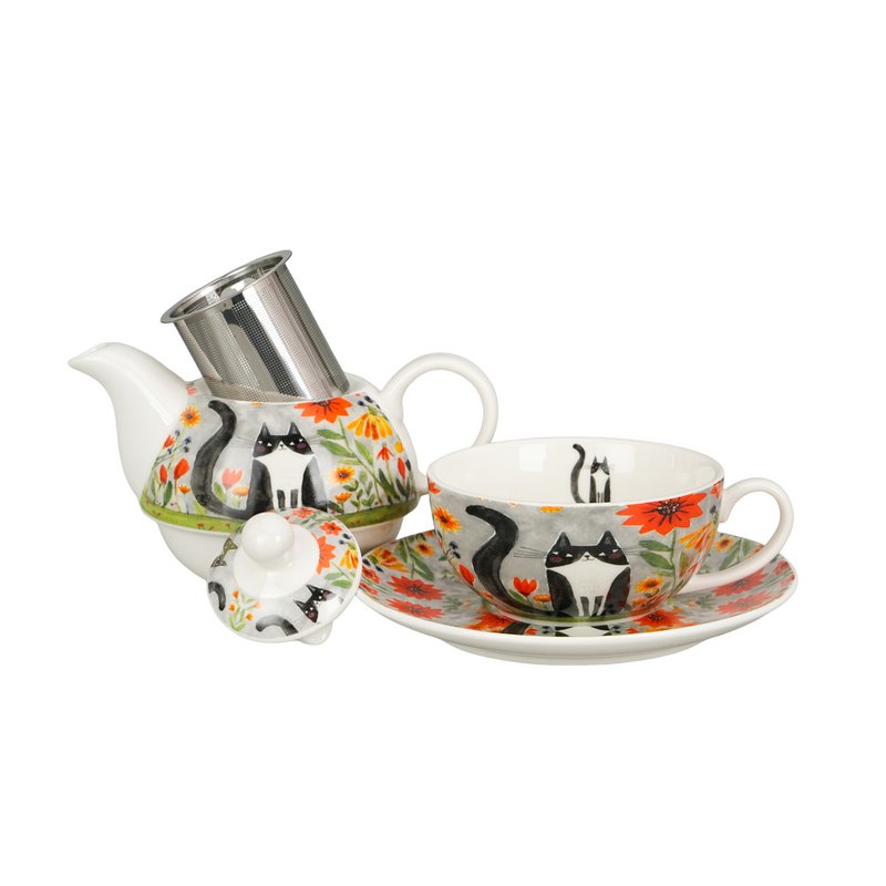 DUO CATS Tea for One, 350ml, MEADOW, Giftbox