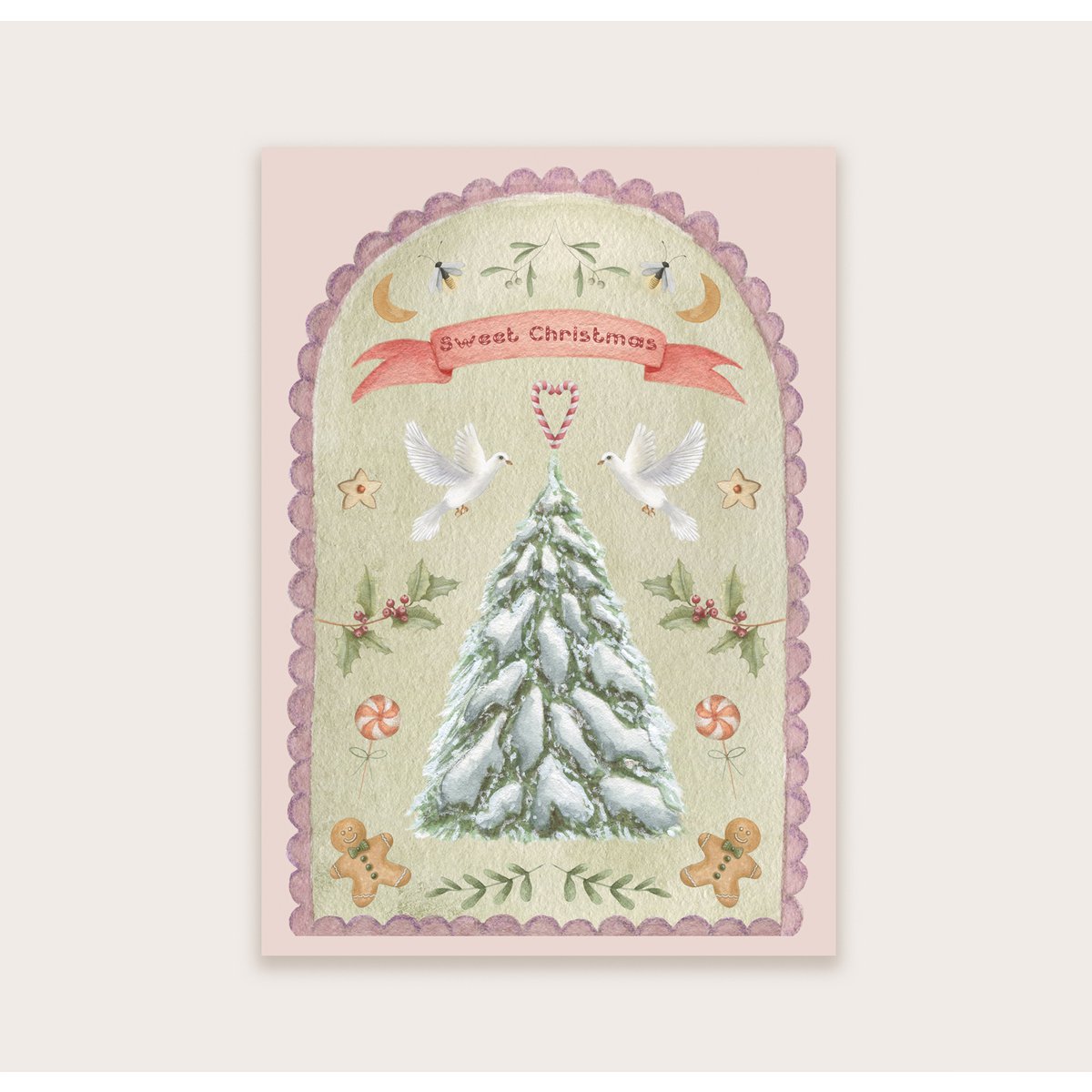 Postkort "Sød jul"