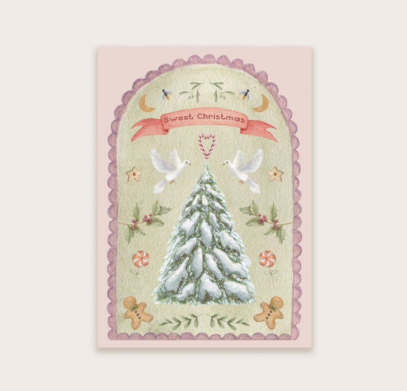 Postkort "Sød jul"
