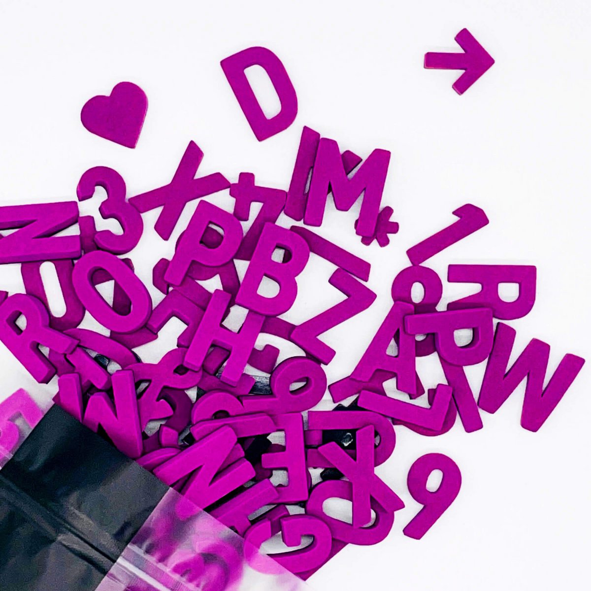 Modern magnetic letters - Unique Colors