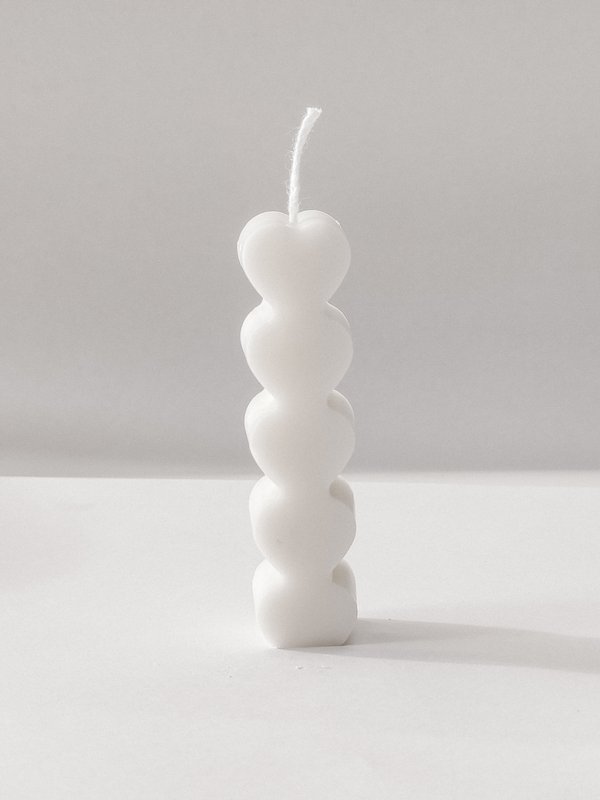 Love stack candle - Stacked hearts candle