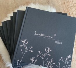 Libro de deseos para niños | Diario de FIV - funda de lino