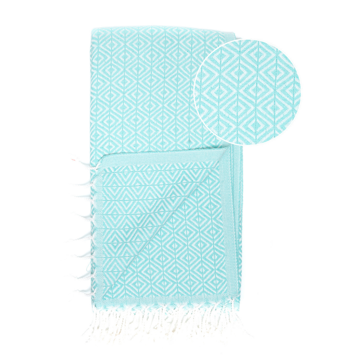 ELA Cotton Hammam Spa Towel – Compact – Mint - 180x100 cm