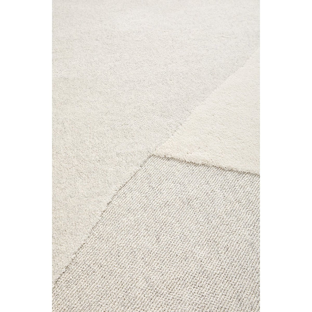 100% wool rug Rose 200x290 cm beige tone on tone