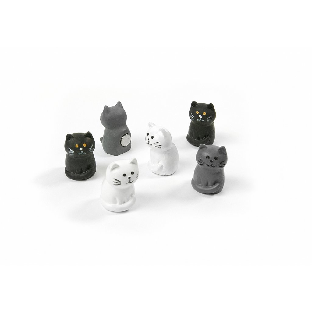 Trendform Magneten Cat - Set van 6 - Assorti