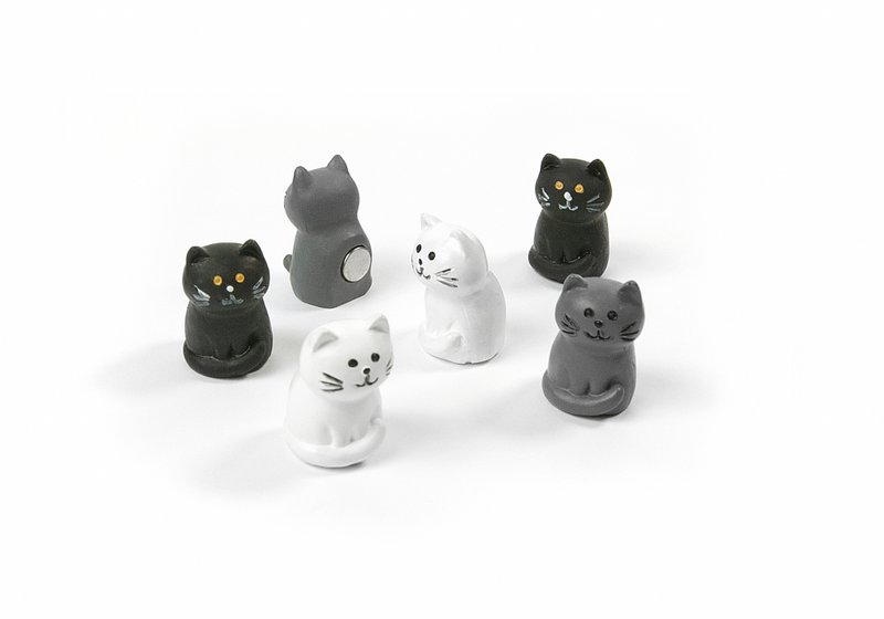 Trendform Magneten Cat - Set van 6 - Assorti