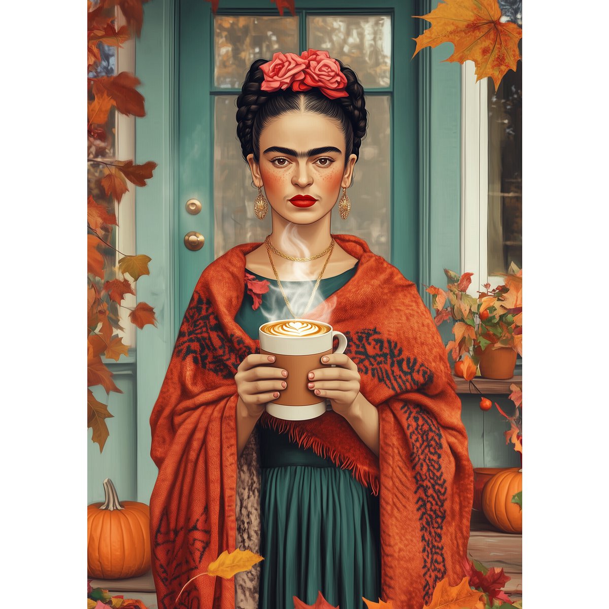 Frida Kahlo: Kürbisgetränk | Kaart Fripperies