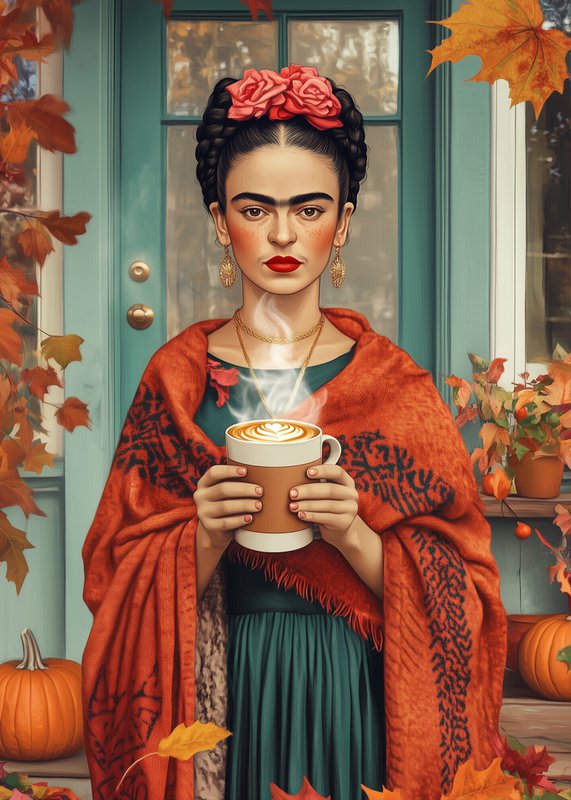 Frida Kahlo: Kürbisgetränk | Kaart Fripperies