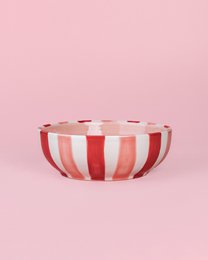 Handmade Ceramic Garlic Grater Dish - Pink and Red - Medium Sweetheart