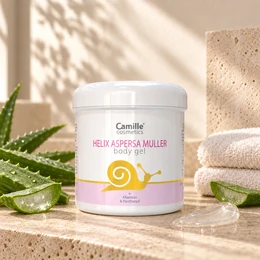 Camille Cosmetics | Snail slime gel - snail gel - helix aspersa muller - snail gel - snail slime - body gel - 250ml