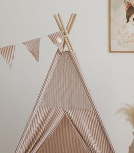 Beige Streipes decorative garland