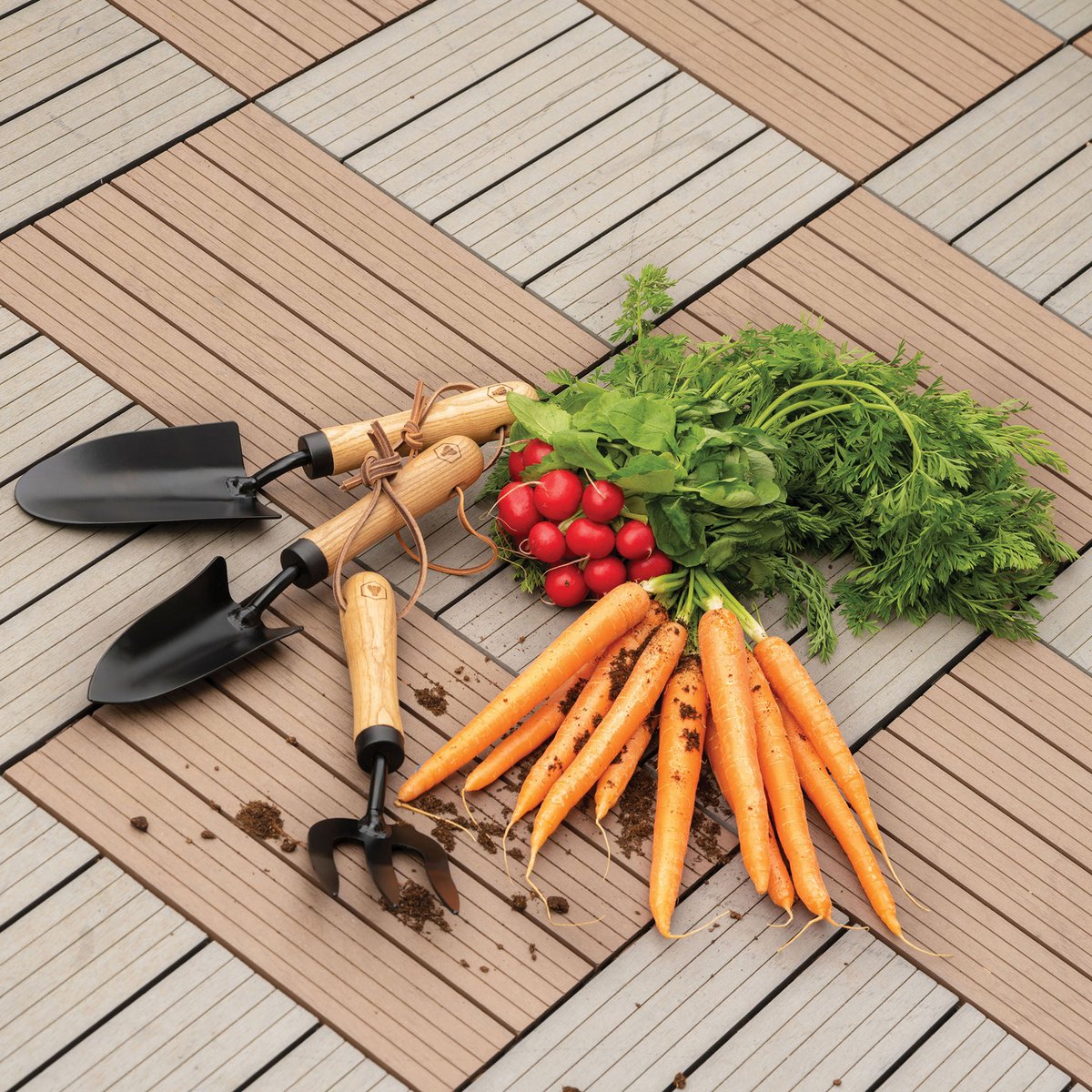 Set of 3 Gardening Tools with Storage Box