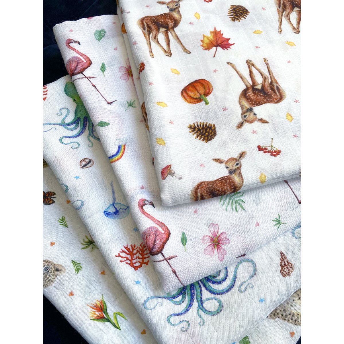 XL hydrofiele doek doek hertje - 120cm
