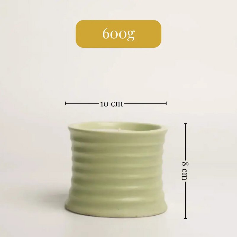 Scented Candle | Soy Wax Berry Pomegranate 250g | Stoneware