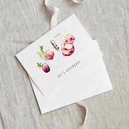 Grußkarte · Cocktails · Let's celebrate