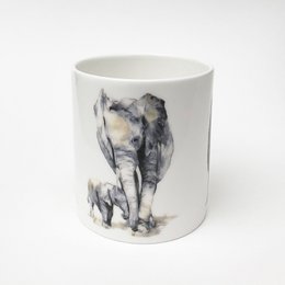 Tazza di animali da safari dell'acquerello