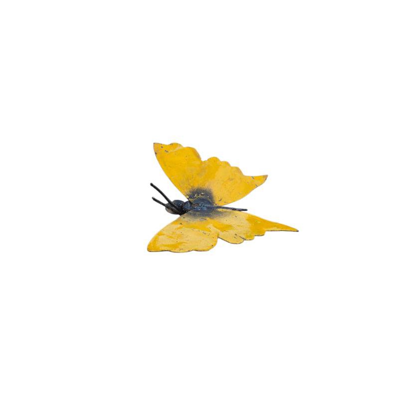 METALEN KLEINE GELE VLINDER