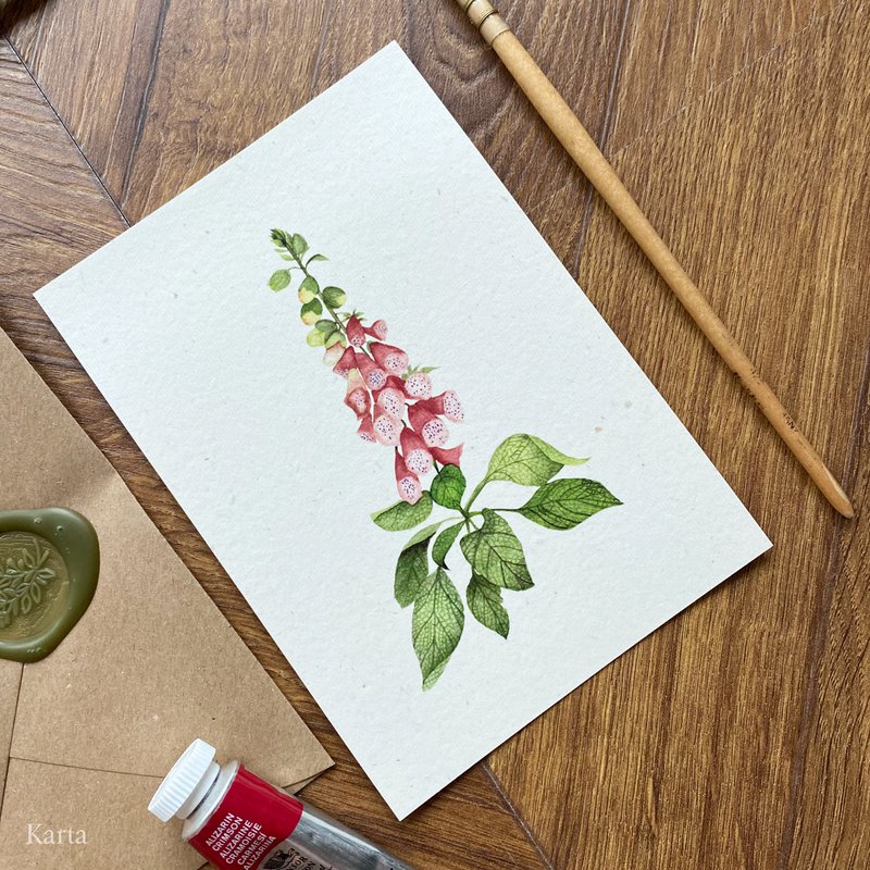 Greeting Card - Foxglove