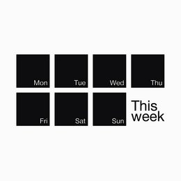 This minimalist wall art features a simple black and white calendar design, perfect for organizing your weekly schedule. The clean, modern aesthetic makes it a versatile decor piece that can complement a variety of interior styles.