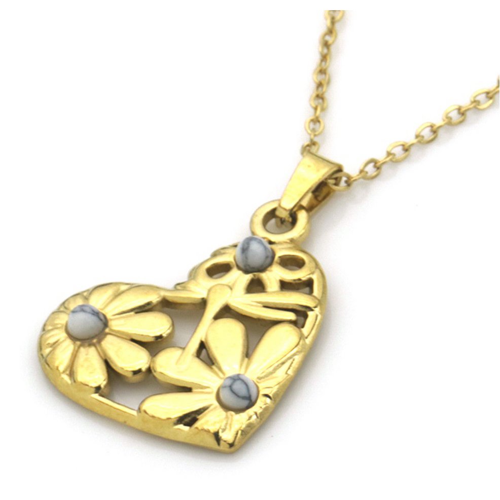 C-A3.1  N091-029G-3 S. Steel Necklace Heart