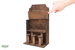 Vogelhäuschen aus Holz „Saloon“, stilvolle Garten- und Balkondekoration, Geschenk für Vogelliebhaber