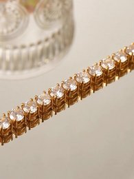 Tijdloze Rivière-chokerketting met diamantlook