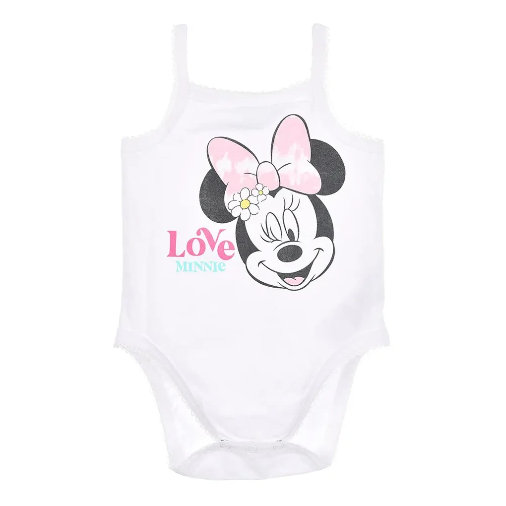Sæt med 2 Babyvest Bodysuits, Love Minnie