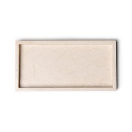 Marmorbakkebakke 15x30cm beige
