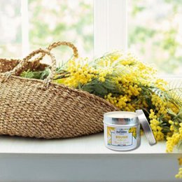 Mimosa scented candle