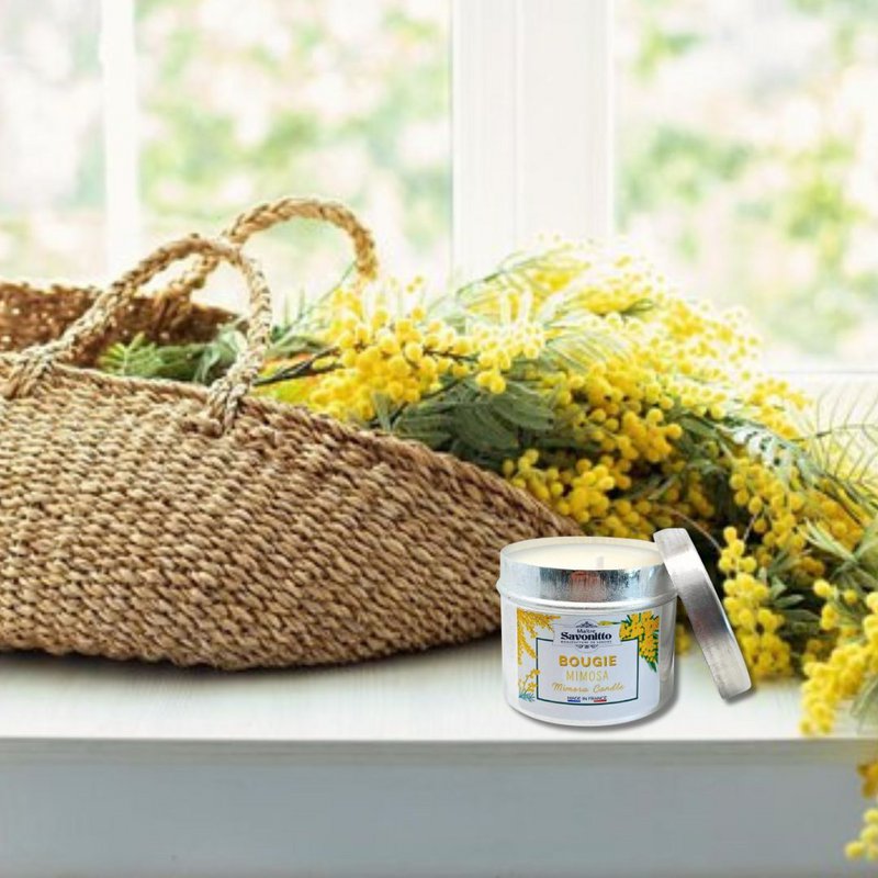 Mimosa scented candle