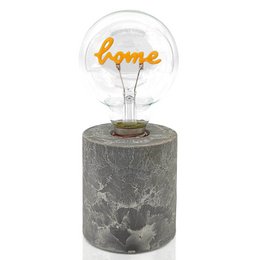Lucia - table lamp, concrete look base with LED lamp “Home”