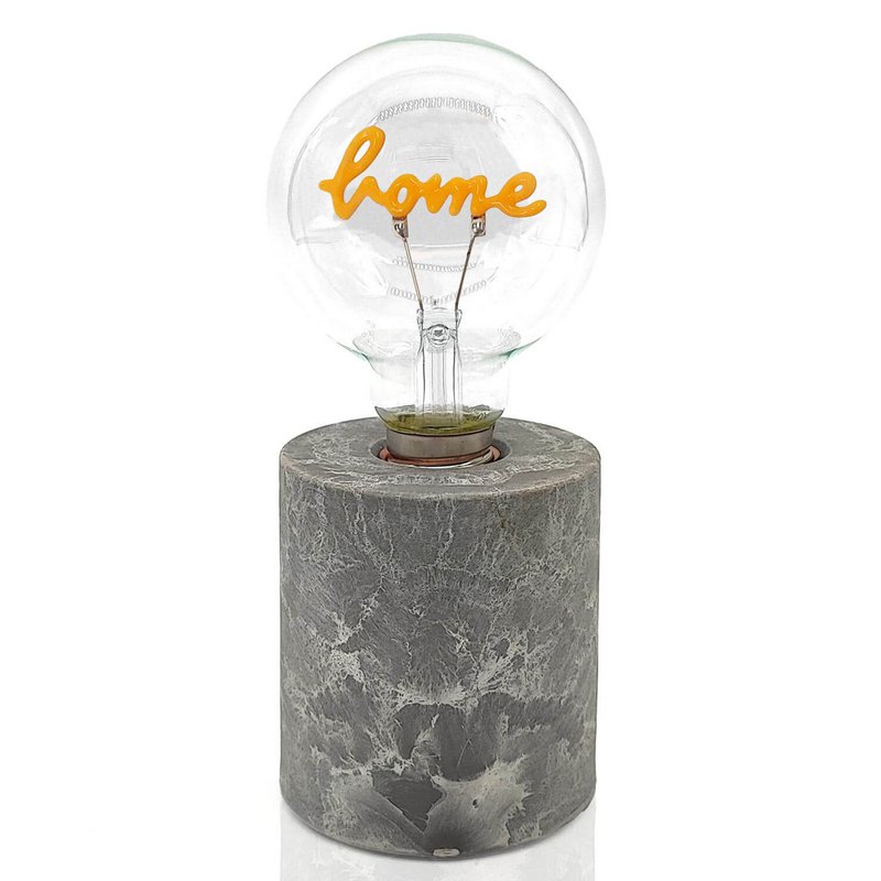 Lucia - table lamp, concrete look base with LED lamp “Home”