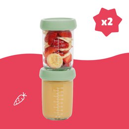 Badabowls glazen potjes voor baby Badabulle
