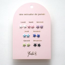 Box of 7 Earrings — Starfish Poetry Week