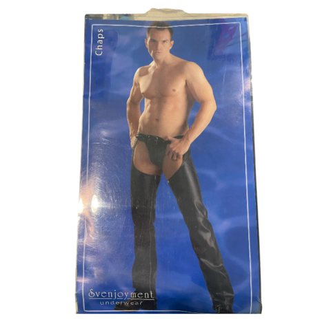 Svenjoment Faux Leder Chaps - Männer Unterwäsche - Größe groß