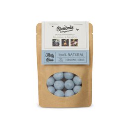 Sachet Kraft 10 Pièces Bombe de Graines - Bleu Brumeux