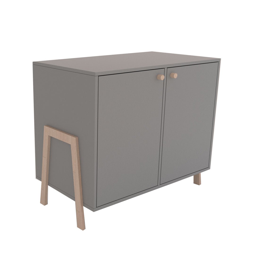 Commode Polly Basic met deurtjes - Groen
