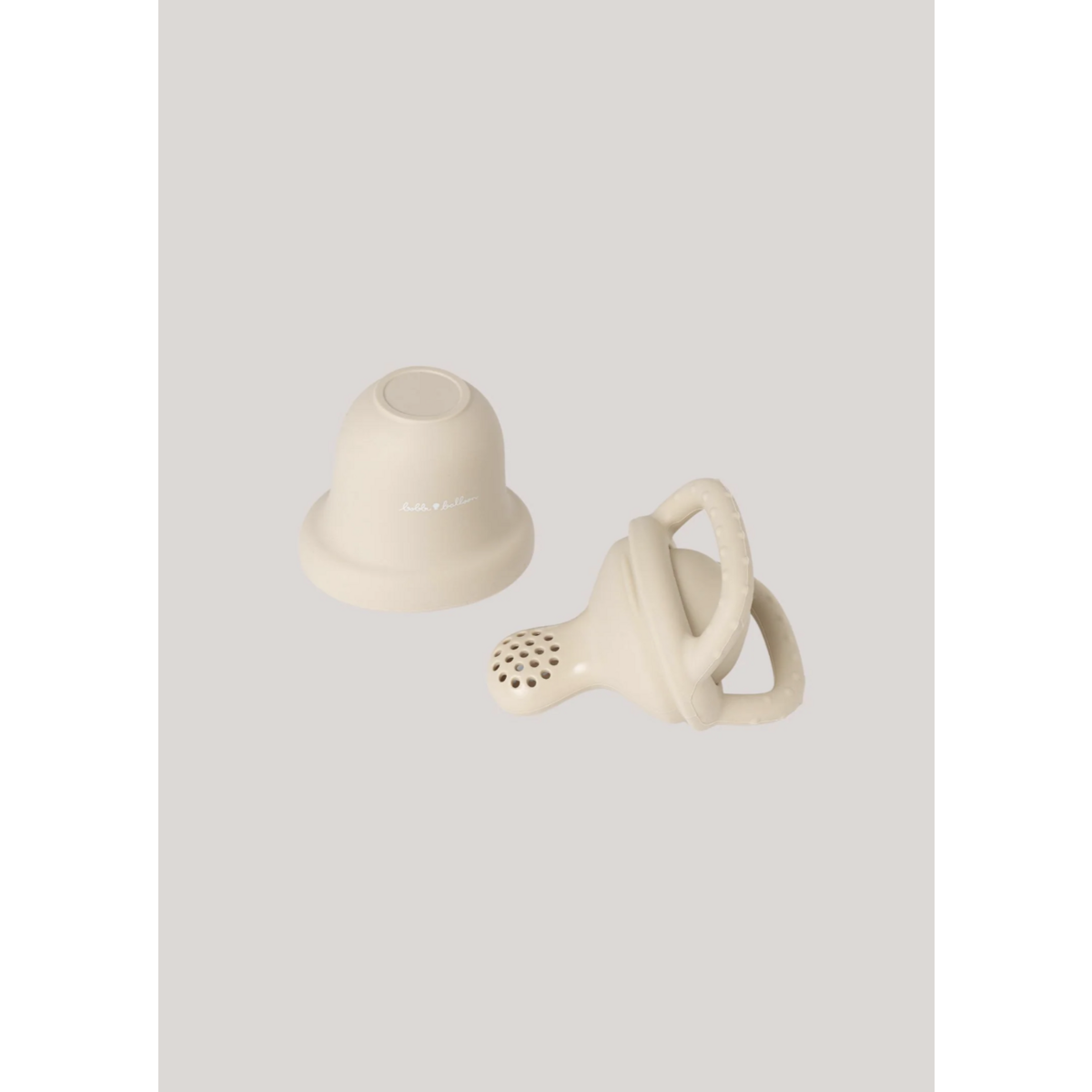 Silikone babyfoder - Oyster Beige