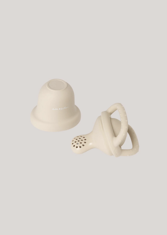 Silikone babyfoder - Oyster Beige